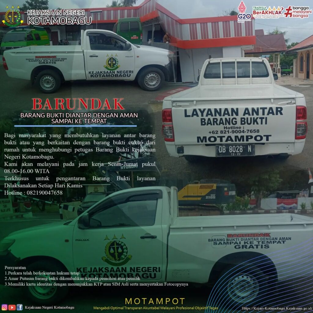 Mobil Pengantar Barang Bukti
