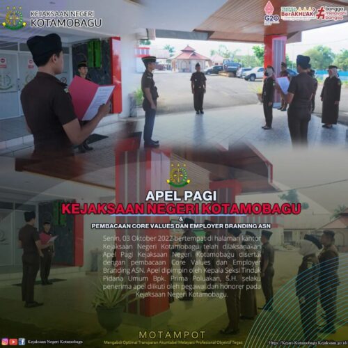 Apel Pagi 03 Oktober 2022