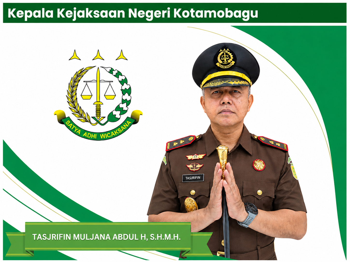 Tasjrifin Muljana Abdul Halim, S.H., M.H. - Kepala Kejaksaan Negeri Kotamobagu